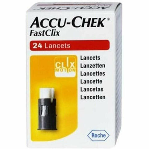 Lancette Pungidito Accu-chek Fastclix 24 Pezzi