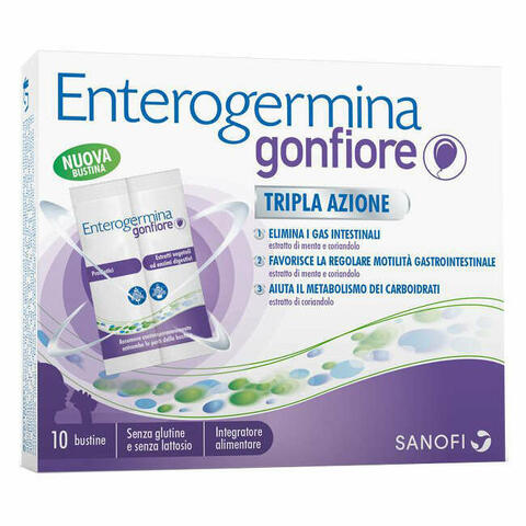 Enterogermina Gonfiore 10 Bustineine Bipartite