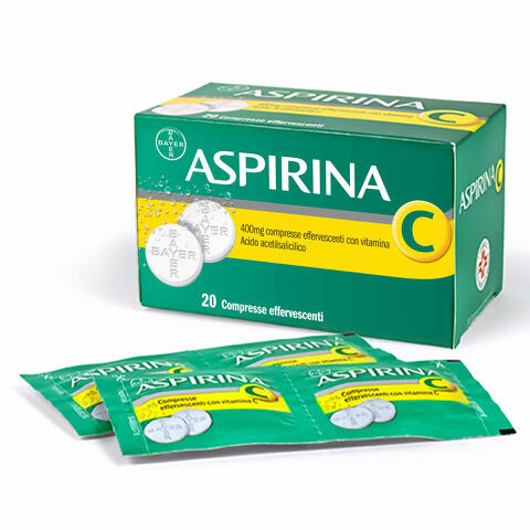 400 Mg Compresse Effervescenti Con Vitamina C 20 Compresse In Strip Al/pe/carta-pe/al/surlyn
