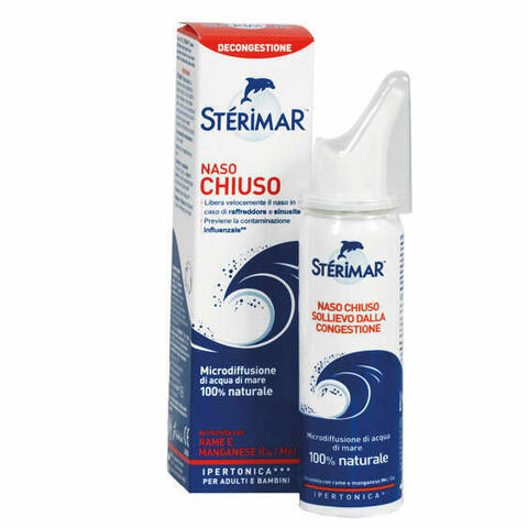 Sterimar Ipertonico Naso Chiuso Rame E Manganese Spray 50ml