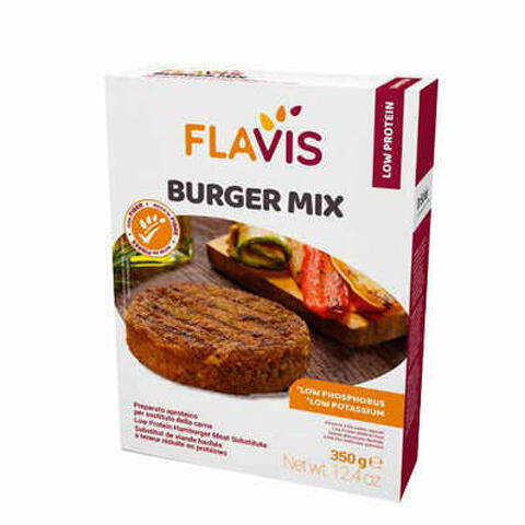 Flavis Burger Mix Preparato Aproteico Per Sostituto Della Carne 350 G
