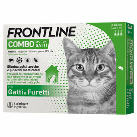 Frontline Combo*3pip Gatti/fur
