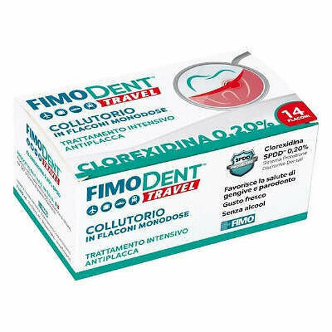 Fimodent Travel Collutorioorio Clorexidina Spdd 0,20% 14 Flaconcini Monodose 10ml