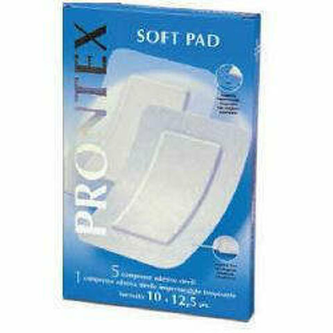 Garza Compressa Prontex Soft Pad 10x12,5 6 Pezzi (5 Tnt + 1 Impermeabile Aqua Pad)