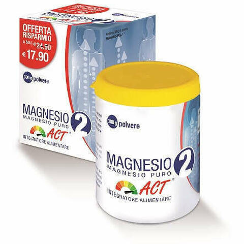 Magnesio 2 Act Puro Polvere 300 G
