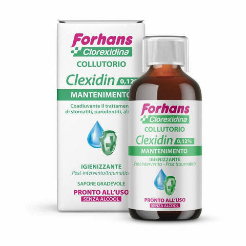 Forhans Collutorioorio Con Clorexidina 0,12 Clexidin Senza Alcool 200ml