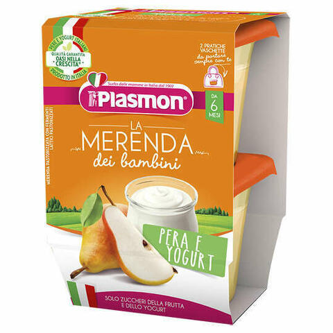 Plasmon La Merenda Dei Bambini Sapori Di Natura Pera Yogurt Asettico 2 X 120 G