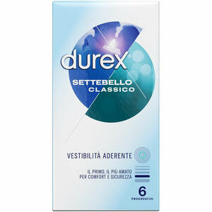 Durex - Profilattico durex settebello classico 6 pezzi