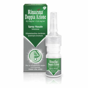 Haleon Rinazina - 0,5 Mg/ml + 0,6 Mg/ml Spray Nasale, Soluzione10 Ml Flacone Multidose In Hdpe Con Nebulizzatore