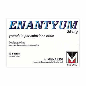Menarini Enantyum - 25 Mg Granulato Per Soluzione Orale 10 Bustine Al/pe Monodose