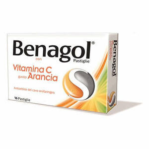 Reckitt Benagol - Pastiglie Con Vitamina C Gusto Arancia 16 Pastiglie