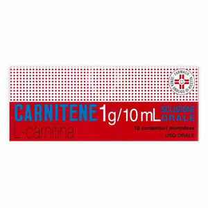 Alfasigma Carnitene - 1 G/10 Ml Soluzione Orale10 Contenitori Monodose