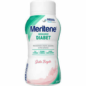 Nestl? - Meritene Resource Diabet Fragola Alimento Iperproteico 28 Vitamine E Minerali 200ml