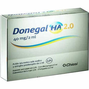  - Siringa Intra-articolare Donegal Ha 2.0 Acido Ialuronico 40mg 2ml 3 Pezzi