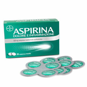 Bayer Aspirina - 500 Mg Compresse Rivestite20 Compresse In Blister Al/pe/carta