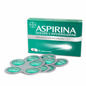 Bayer Aspirina - 500 Mg Compresse Rivestite8 Compresse In Blister Al/pe/carta