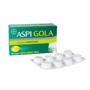 Bayer Aspi Gola - 8,75 Mg Pastiglia Gusto Miele Limone 24 Pastiglie In Blister Pvc/pvdc/alluminio