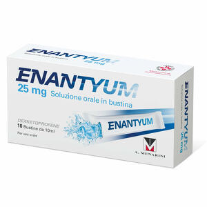 Menarini Enantyum - 25 Mg Soluzione Orale In Bustina 10 Bustine Monodose In Pes/al/ldpe Da 10 Ml