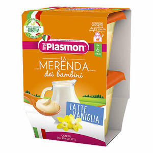 - Plasmon La Merenda Dei Bambini Merende Latte Vaniglia Asettico 2 X 120 G