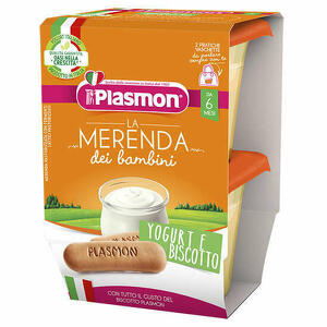  - Plasmon La Merenda Dei Bambini Sapore Di Natura Yogurt Biscotto Asettico 2 X 120 G