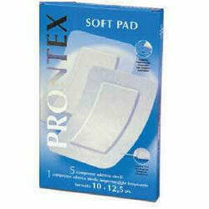  - Garza Compressa Prontex Soft Pad 10x12,5 6 Pezzi (5 Tnt + 1 Impermeabile Aqua Pad)