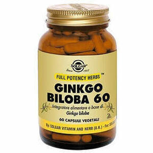 Solgar - Ginkgo Biloba 60 60 Capsule Vegetali