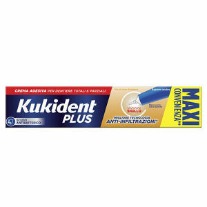 Kukident - Kukident Plus Sigillo Anti Infiltrazioni Crema Adesiva Dentiere 57 G