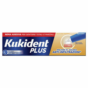  - Kukident Plus Sigillo Anti Infiltrazioni Crema Adeisva Dentiere 40 G