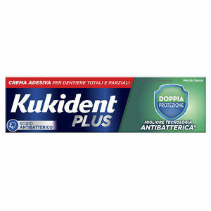  - Kukident Plus Doppia Protezione Crema Adesiva Dentiere 40 G