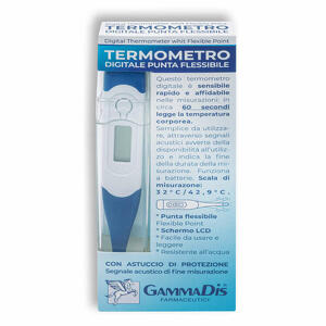  - Termometro Digitale Punta Flessibile Con Custodia Protettiva