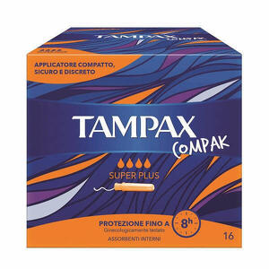 tampax - Tampax Compak Assorbente Interno Super Plus 16 Pezzi