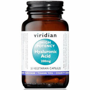  - Viridian Hyaluronic Acid High Potency 30 Capsule Viridian Acido Ialuronico Alta Concentrazione