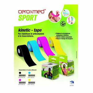  - Ceroxmed Sport Kinetic Tape Blu 1 Pezzo